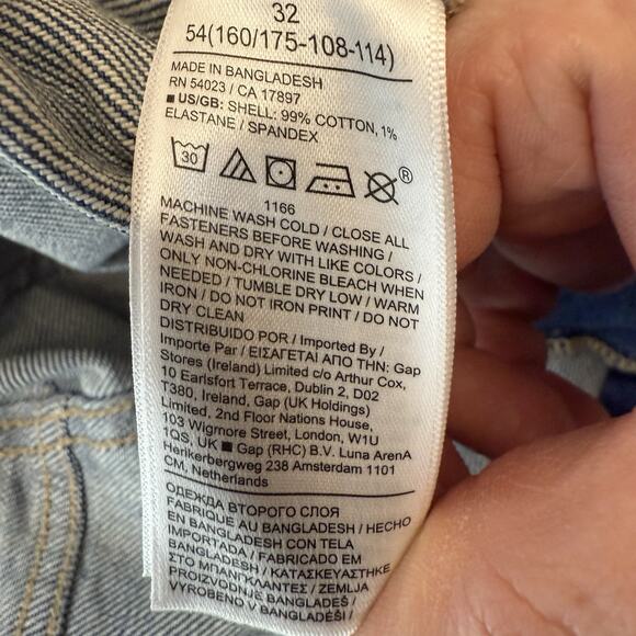 Banana Republic High Rise Wide Leg Cropped Jeans WOMENS SIZE 32 Medium Wash Clas - Picture 10 of 10